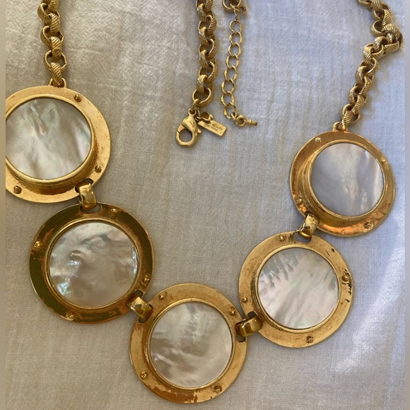 Kate Spade NY All Aboard Mother of Pearl Gold Plated Necklace Cruise Vacation - Picture 11 of 15